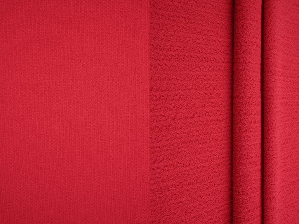 KNT4209 / RED-R / 92%POLY 8%SPAN MINI MISSONI