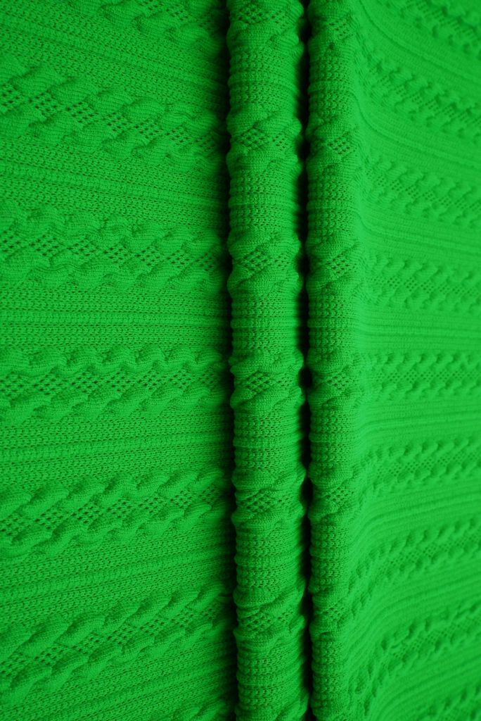 JACQ-4476 / GREEN / 97%POLY 3%SPAN BRAID JACQUARD