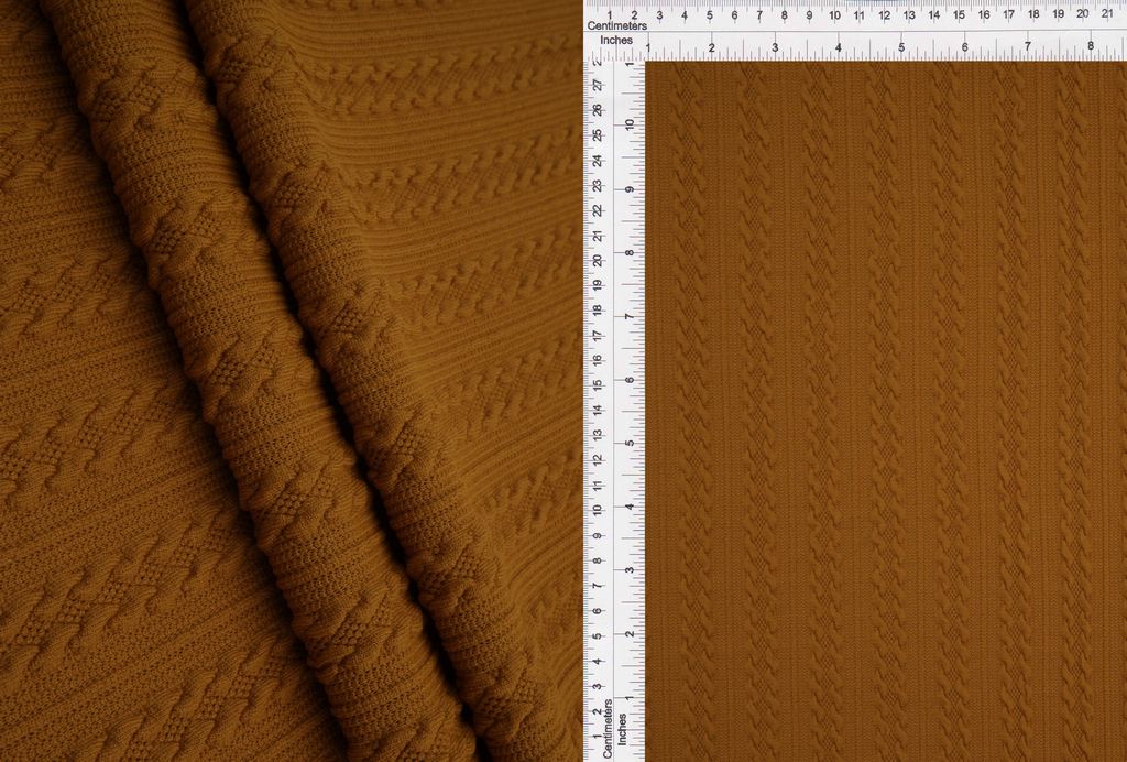JACQ-4476 / COGNAC / 97%POLY 3%SPAN BRAID JACQUARD