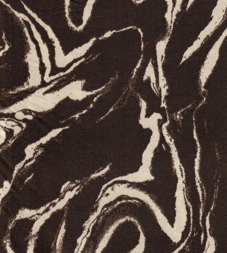 KNT1389-MS10016 / BROWN / 96%POLY 4%SPAN DTY ABSTRACT MARBLE PRINT