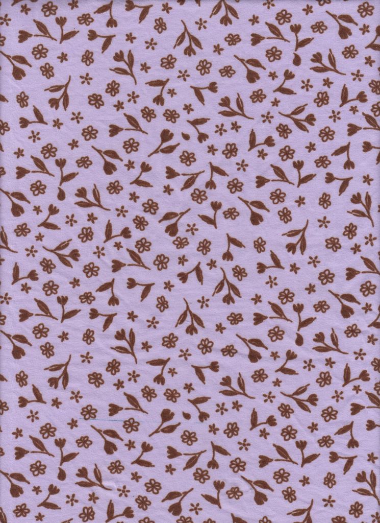 KNT2100-MS01222 / LAVENDER / 96%POLY 4%SPAN DTY BRUSHED DITSY PRINT