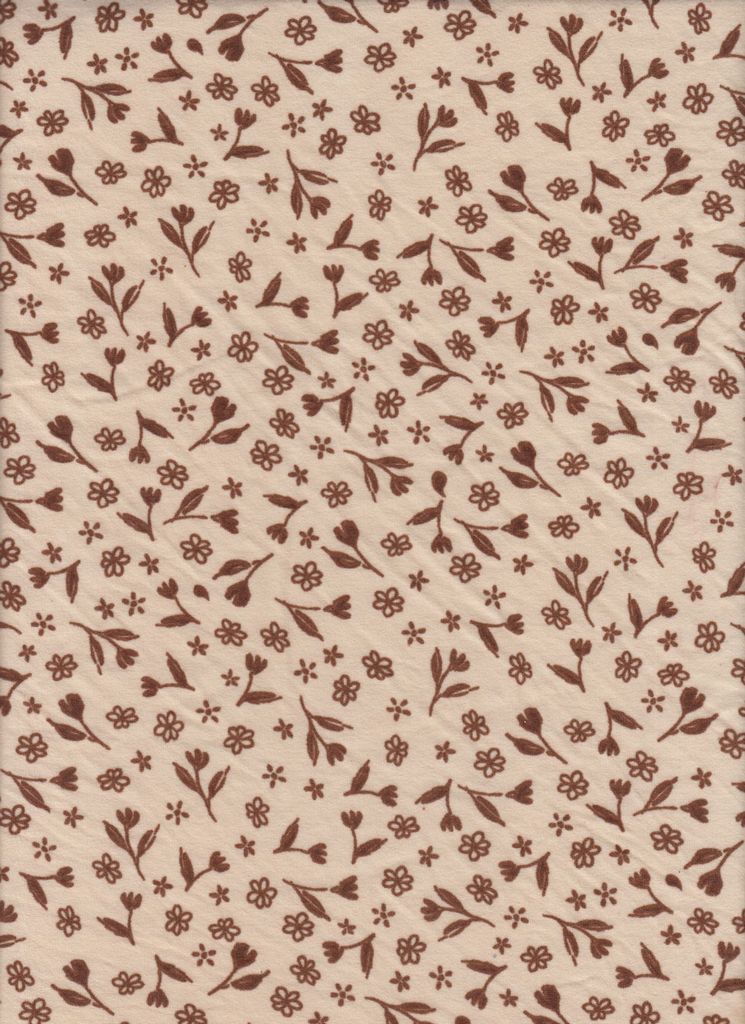 KNT2100-MS01222 / SAND / 96%POLY 4%SPAN DTY BRUSHED DITSY PRINT