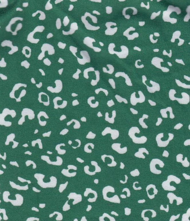 KNT2100-MS11199 / GREEN / 96%POLY 4%SPAN DTY BRUSH ANIMAL PRINT