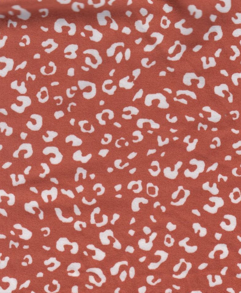KNT2100-MS11199 / RUST LT / 96%POLY 4%SPAN DTY BRUSH ANIMAL PRINT