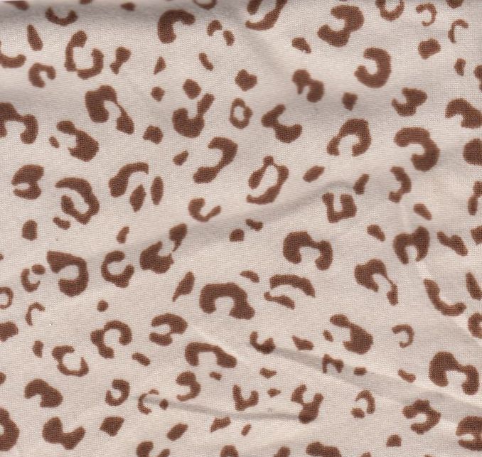 KNT2100-MS11199 / SAND / 96%POLY 4%SPAN DTY BRUSH ANIMAL PRINT