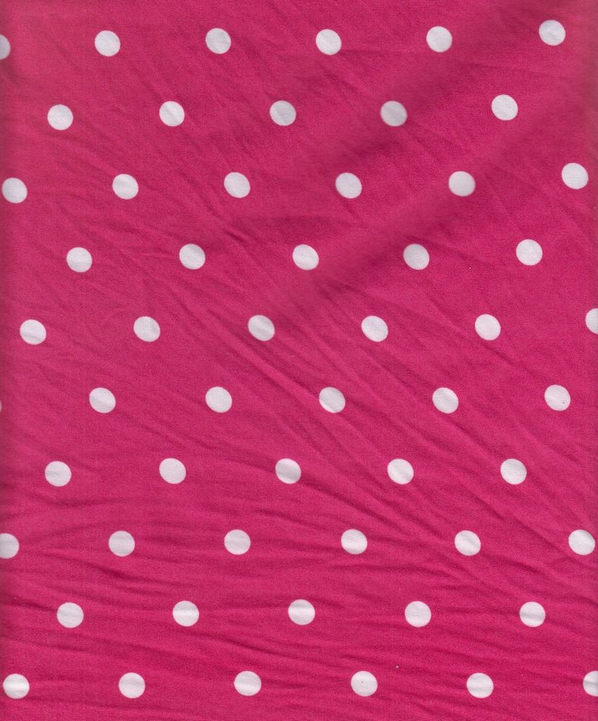 KNT2100-DU298B / MAGENTA / 96%POLY 4%SPAN DTY BRUSHED POLKA DOTS PRINT
