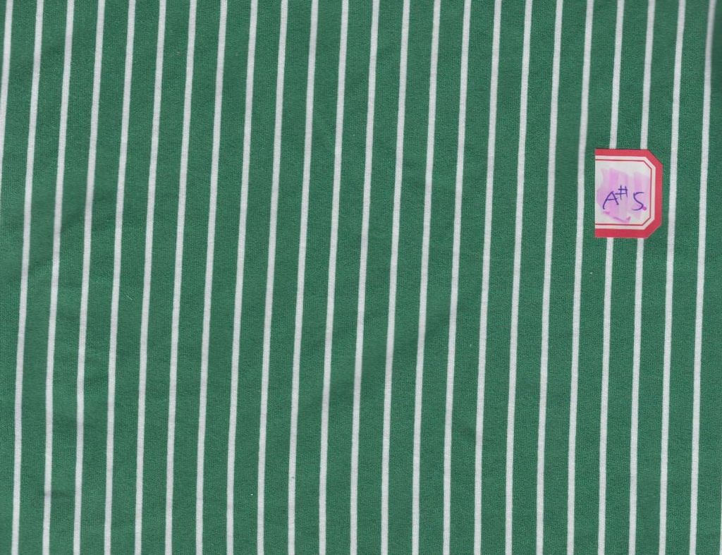 KNT2100-CW99 / GREEN / 96%POLY 4%SPAN DTY BRUSHED VERTICAL STRIPE PRINT