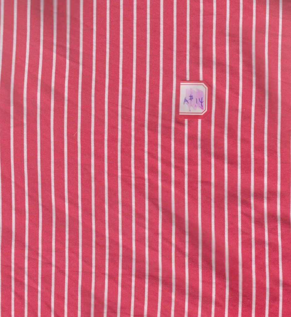 KNT2100-CW99 / RED / 96%POLY 4%SPAN DTY BRUSHED VERTICAL STRIPE PRINT
