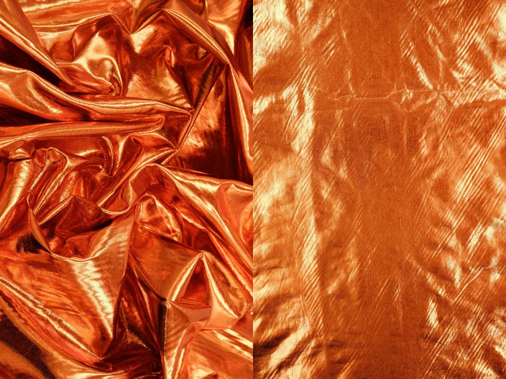 MTJ302 / ORANGE SHINY / 98%POLY 2%SPAN PLEATHER COATED