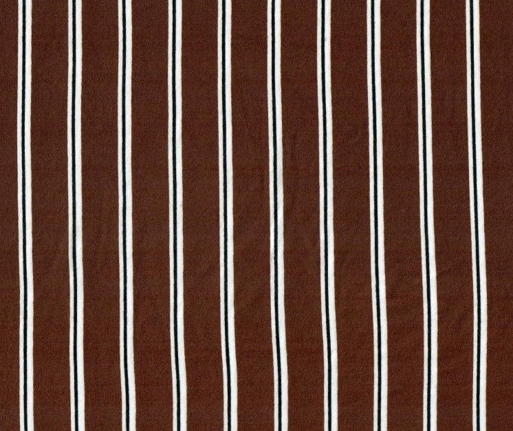 KNT2100-DU1276 / BROWN / 96%POLY 4%SPAN DTY BRUSHED VERTICAL STRIPE PRINT