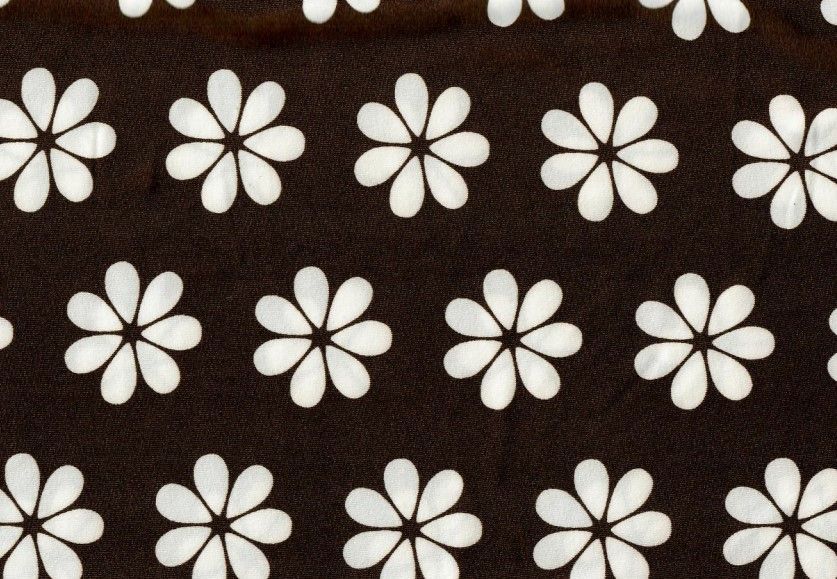 KNT1389-Q20302 / BROWN / 96%POLY 4%SPAN DTY FLOWER/FLORAL PRINT