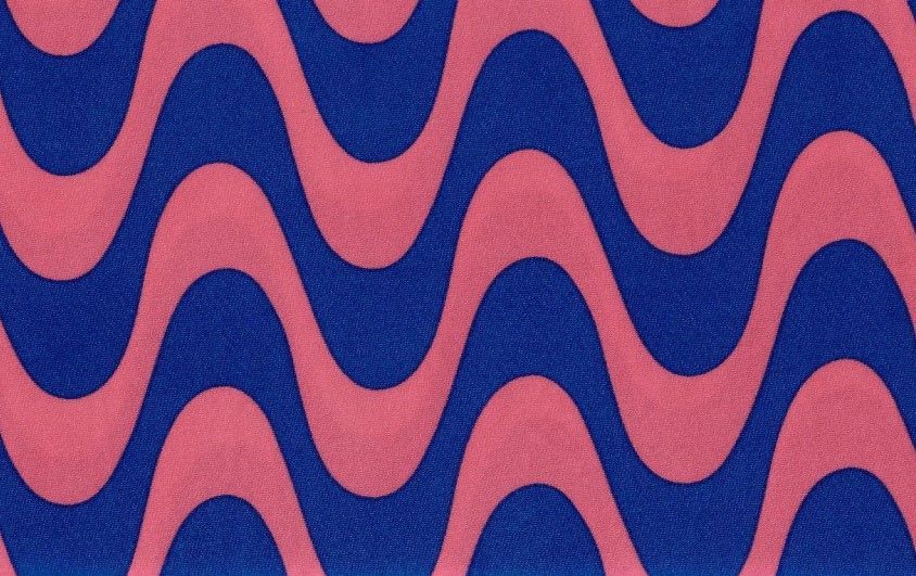 KNT1389-Q20310 / FUCHSIA/ROYAL / 96%POLY 4%SPAN DTY GEO PRINT