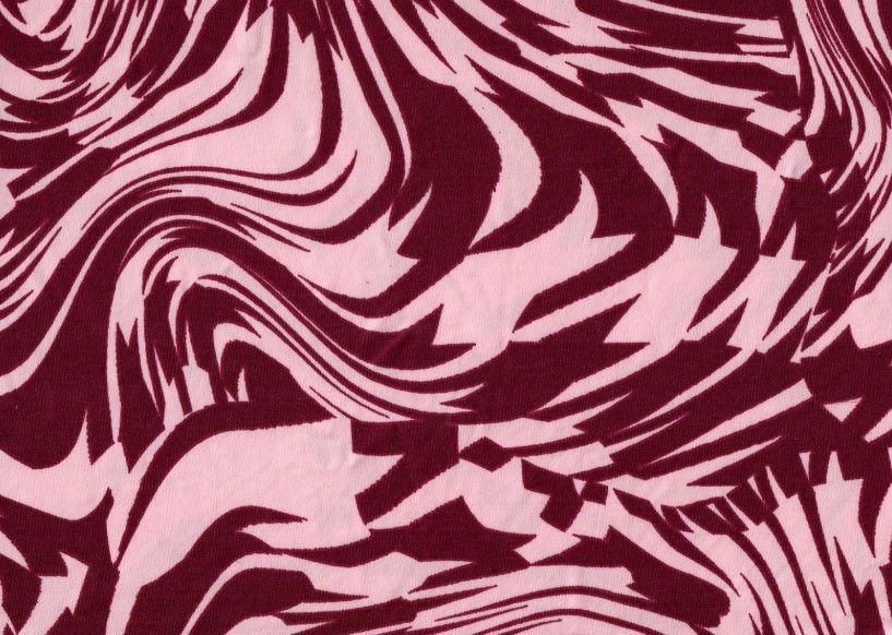 KNT1389-MS11208 / PINK/MAGENTA / 96%POLY 4%SPAN DTY ABSTRACT PRINT