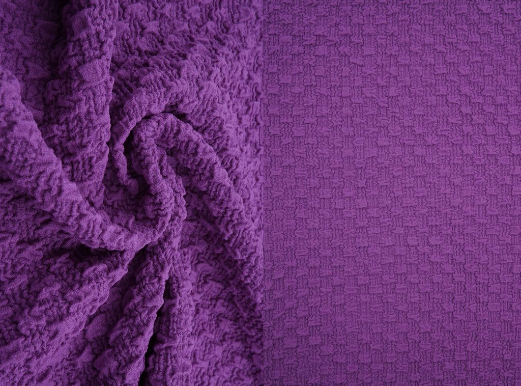 JACQ-4477 / VIOLET / 95%POLY 5%SPAN CAULIFLOWER JACQUARD