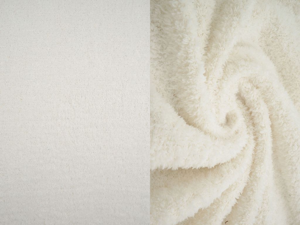 KNT4487 / CREAM / 98%POLY 2%SPAN COZY SWEATER KNIT