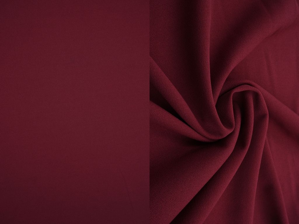 TECH-3311 / BURGUNDY NEW / 94%POLY 6%SPAN TECHNO CREPE SOLID