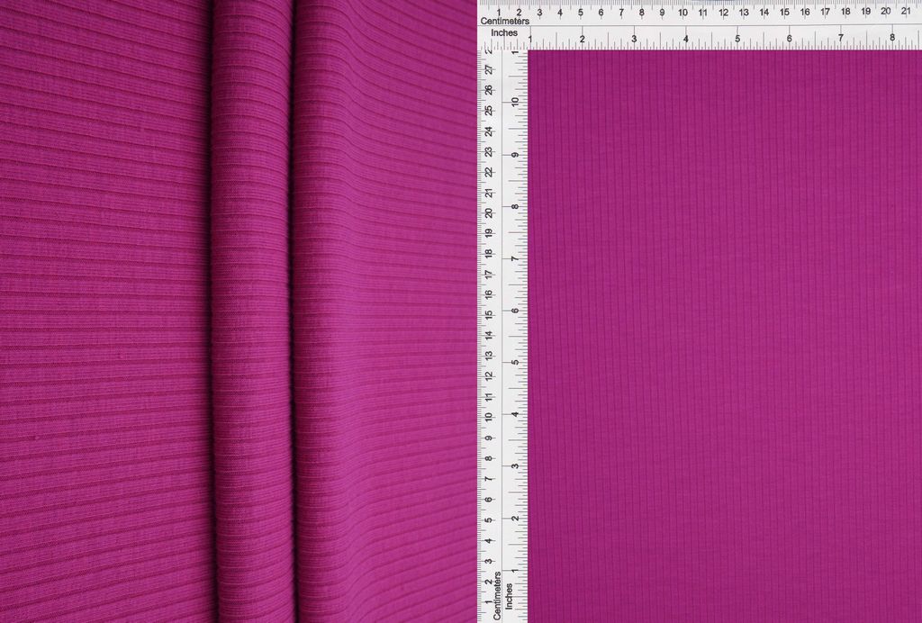 KNT4469 / MAGENTA / 82%POLY 9.5%RAYON 8.5%SP 4X2 HEAVY YUMMY RIB SOLID
