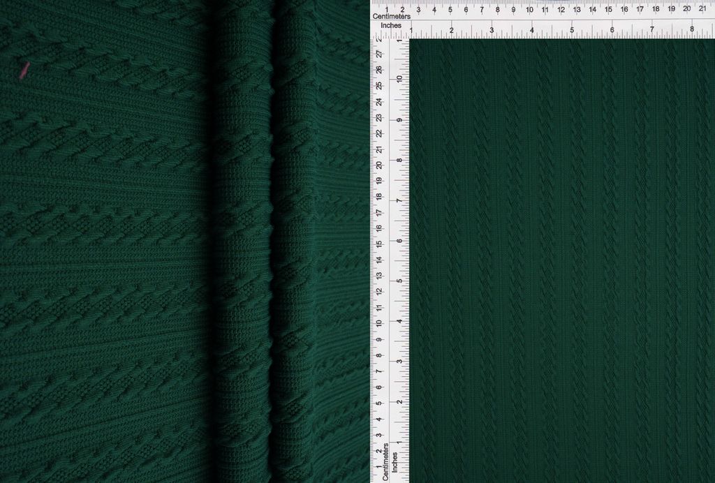 JACQ-4476 / HUNTER / 97%POLY 3%SPAN BRAID JACQUARD