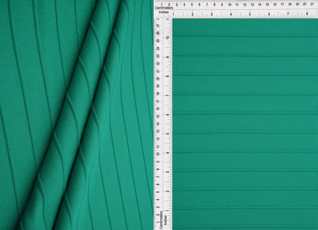 KNT1500-R / JADE-R / 93%POLY 7%SPAN KNIT JACQUARD Horizontal STRIPE