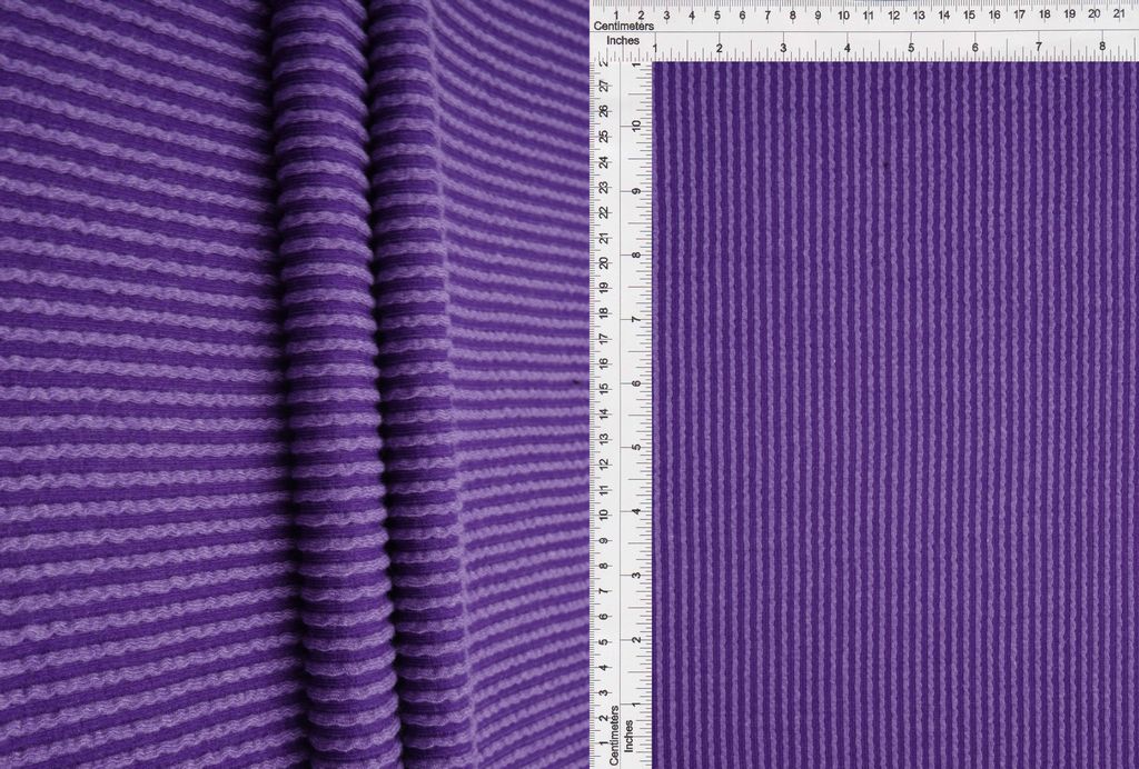 KNT4463 / VIOLET / 80%POLY 15%RAY 5%SPAN KNIT JACQUARD RIB