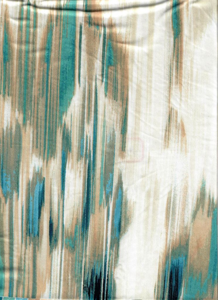 KNT1389-MS11193 / TEAL GREEN / 96%POLY 4%SPAN DTY ABSTRACT PRINT