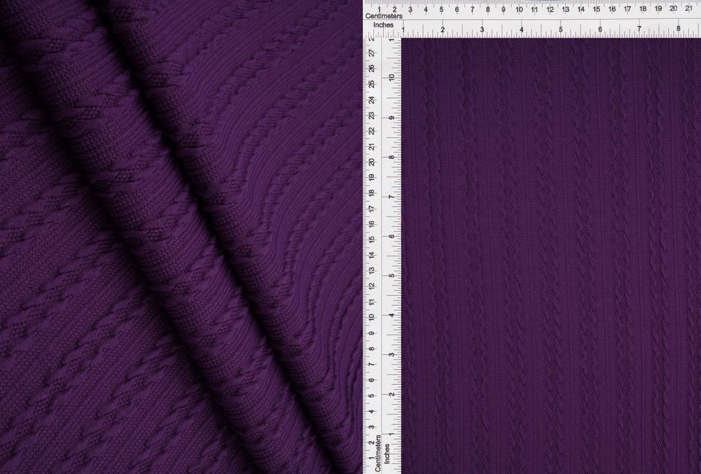 JACQ-4476 / VIOLET / 97%POLY 3%SPAN BRAID JACQUARD