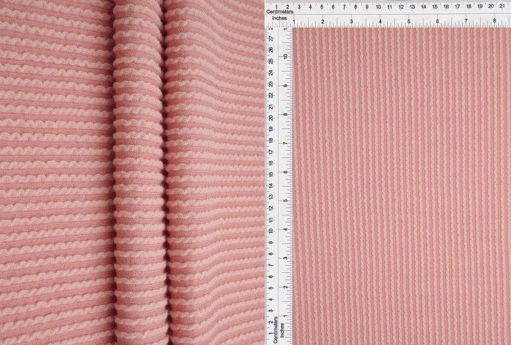 KNT4463 / ROSE / 80%POLY 15%RAY 5%SPAN KNIT JACQUARD RIB