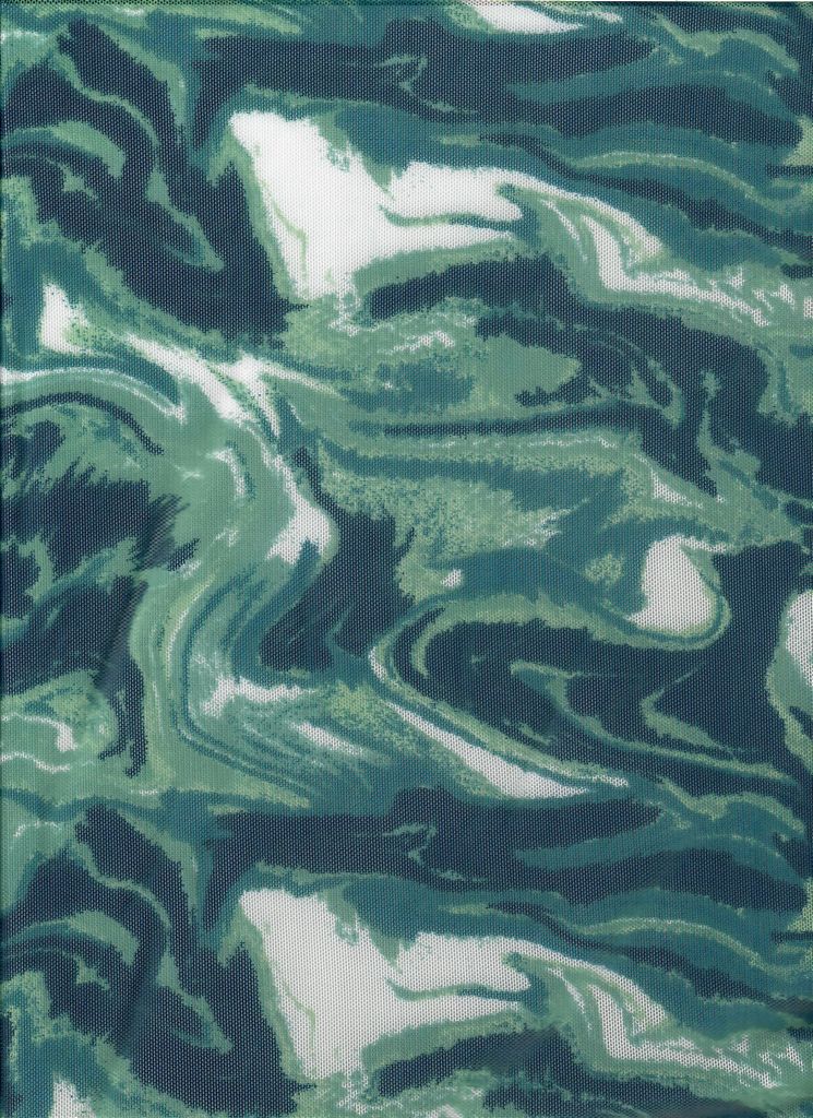 MESH-MS11255D / TEAL / 90%POLY 10%SPAN MESH MARBLE/ABSTRACT DIGITAL PRINT
