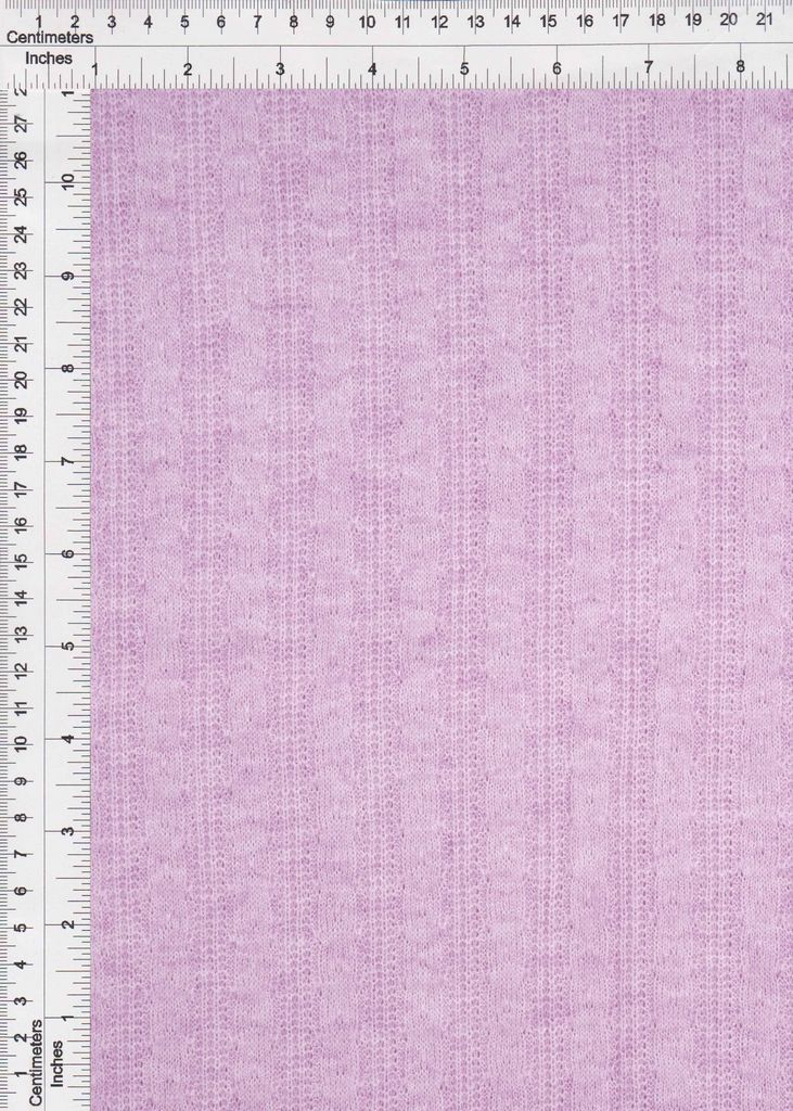 KNT1755R / LILAC-R / 50%R 25%NYLON 25%POLY TEXTURED SWEATER KNIT CABLE