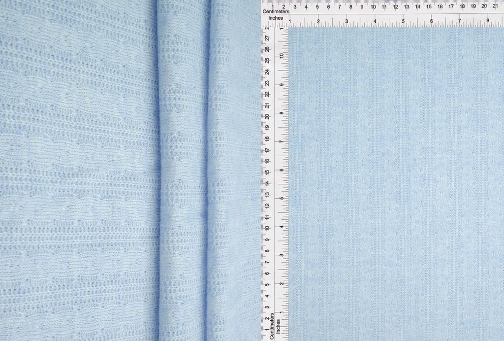 KNT1755R / BLUE LUNA-R / 50%R 25%NYLON 25%POLY TEXTURED SWEATER KNIT CABLE