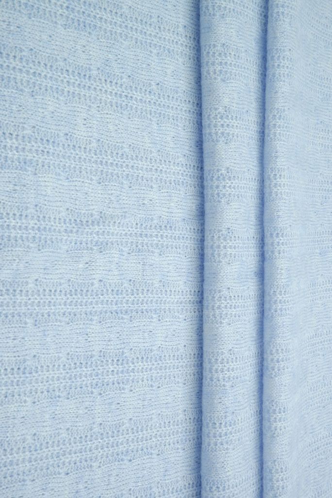 KNT1755R / BLUE LUNA-R / 50%R 25%NYLON 25%POLY TEXTURED SWEATER KNIT CABLE