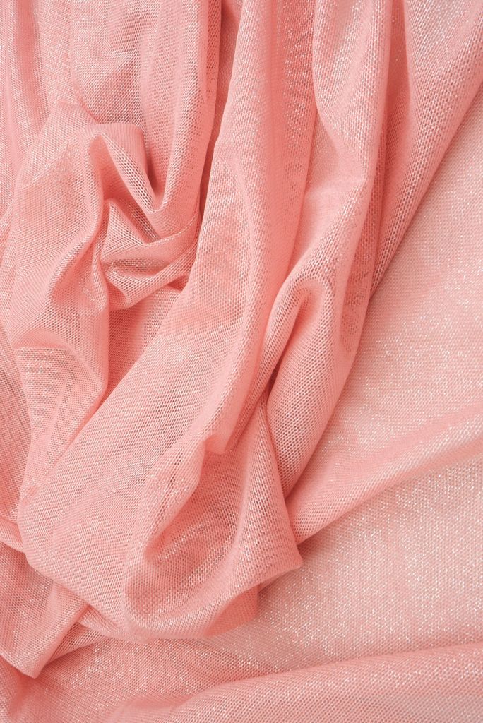 MESH-FOIL / ROSE LT/SILVER / 90%POLY 10%SPAN MESH W/FOIL