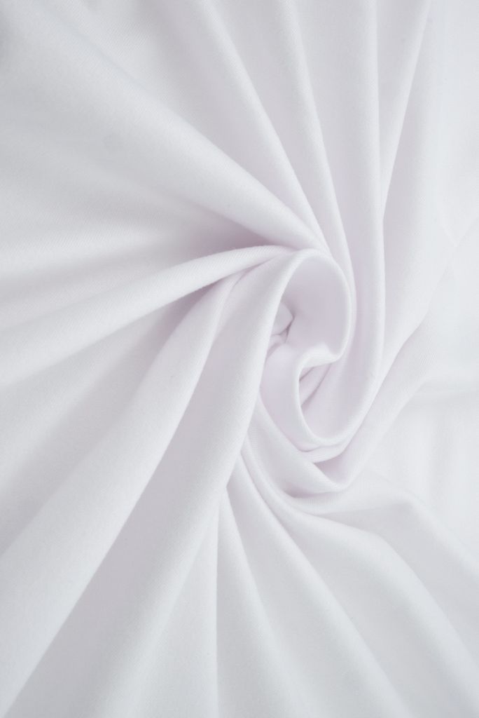 KNT2100 / WHITE-210 / 96%POLY 4%SPAN DTY BRUSHED SOLID