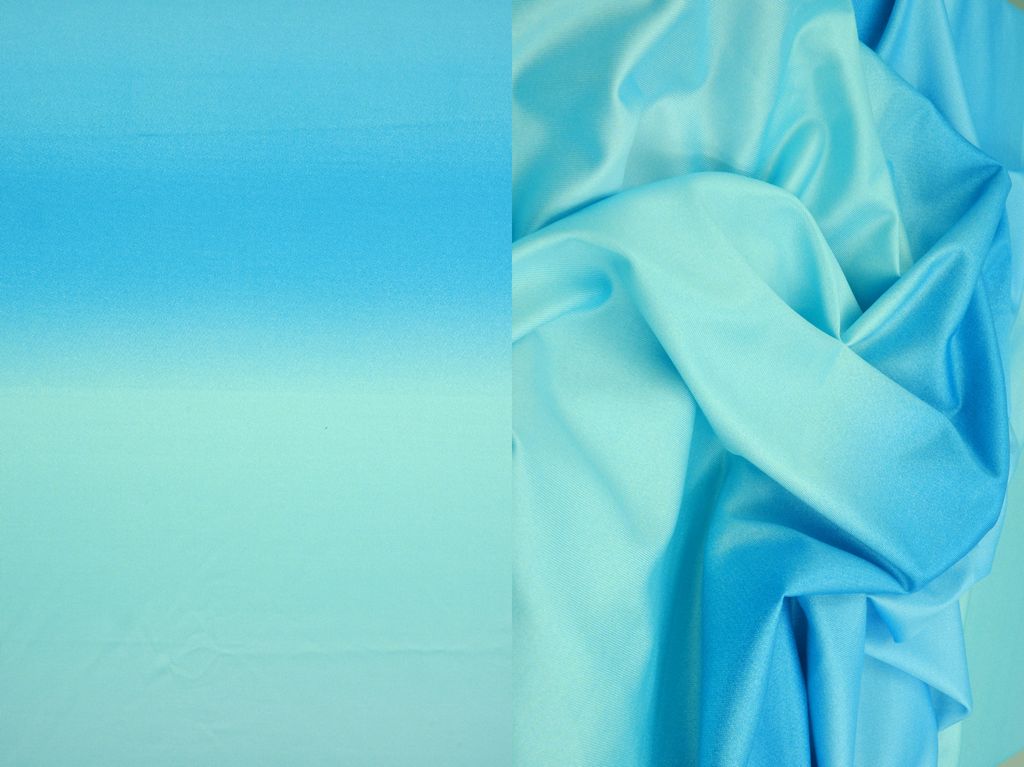KNT4498-DU289D / AQUA / 96%POLY 4%SPAN DIGITAL OMBRE DTY PRINT