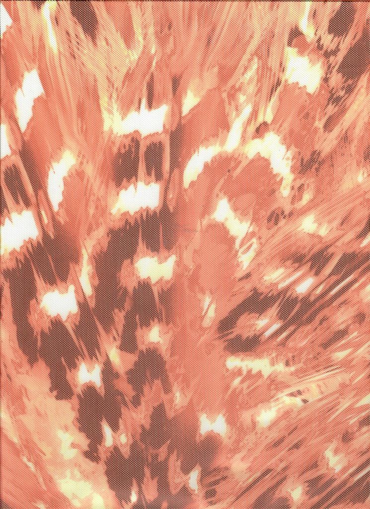MESH-SE20363D / ORANGE / 96%POLY 4%SPAN ABSTRACT ANIMAL MESH DIGITAL PRINT