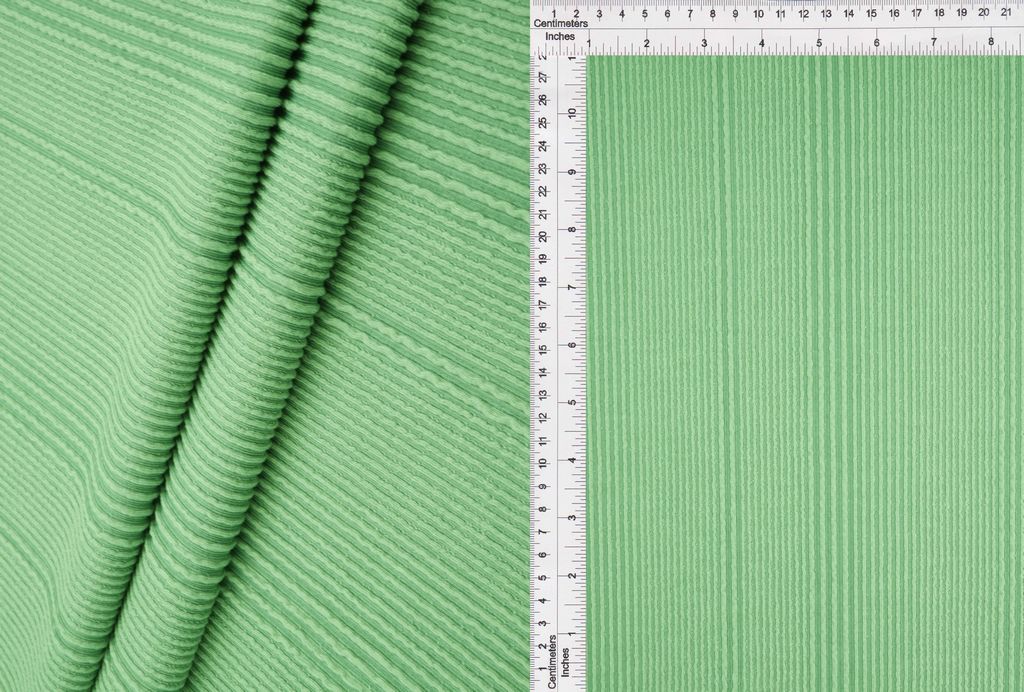 KNT4495 / SAGE / 75%POLY 21%RAYON 4%SPAN VARIEGATED JACQUARD RIB