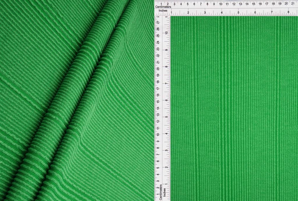 KNT4495 / GREEN / 75%POLY 21%RAYON 4%SPAN VARIEGATED JACQUARD RIB