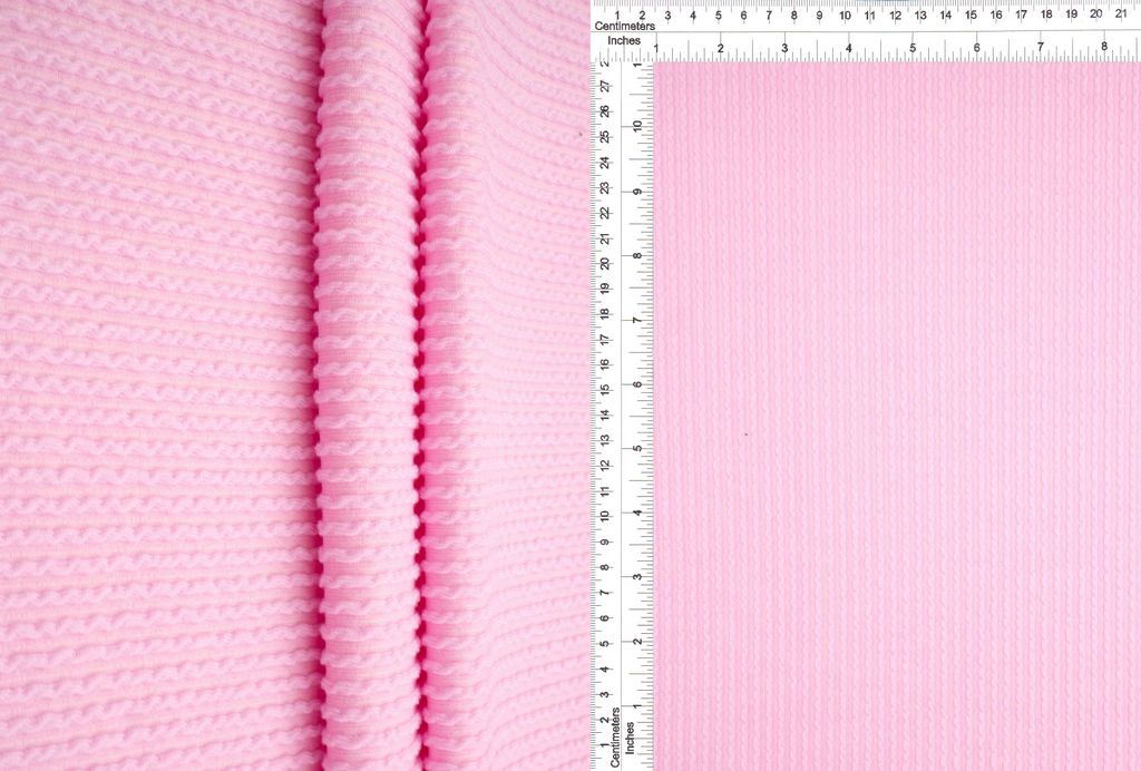 KNT4204 / PINK / 77%POLY 18%RAY 5%SPAN DOUBLE KNIT COZY
