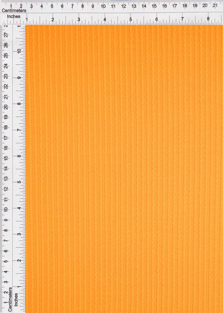 KNT4204 / ORANGE / 77%POLY 18%RAY 5%SPAN DOUBLE KNIT COZY