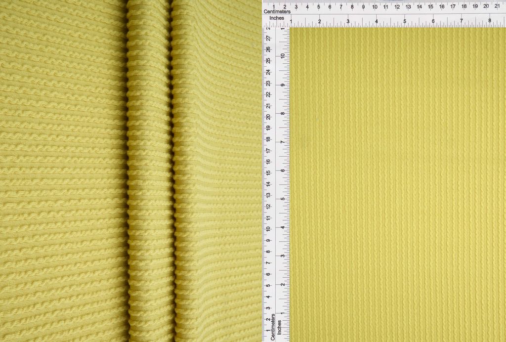 KNT4204 / LIME GREEN / 77%POLY 18%RAY 5%SPAN DOUBLE KNIT COZY