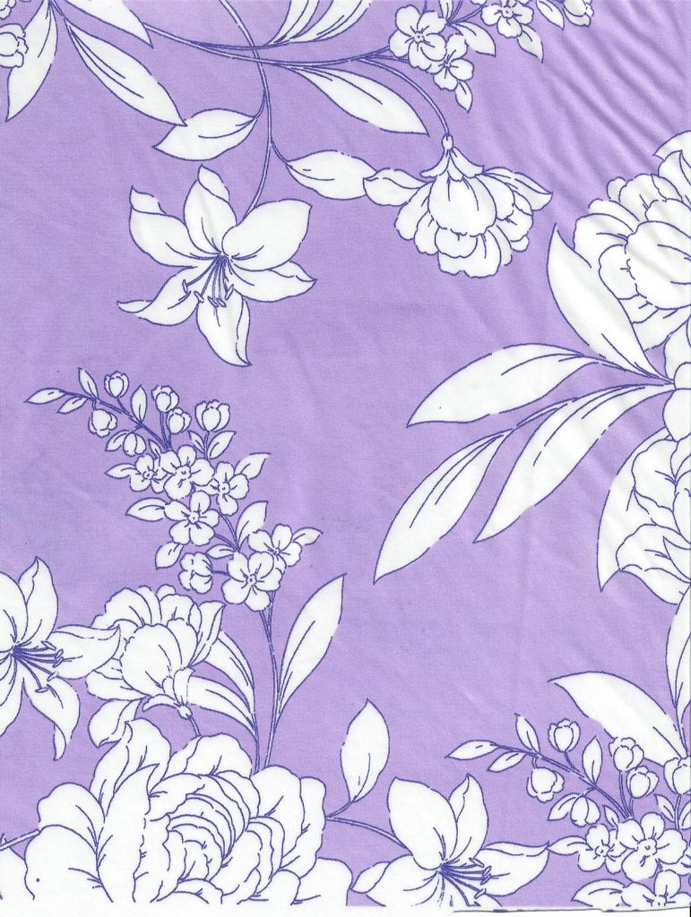 KNT4498-MS11295 / LAVENDER / 96%POLY 4%SPAN DTY FLORAL PRINT