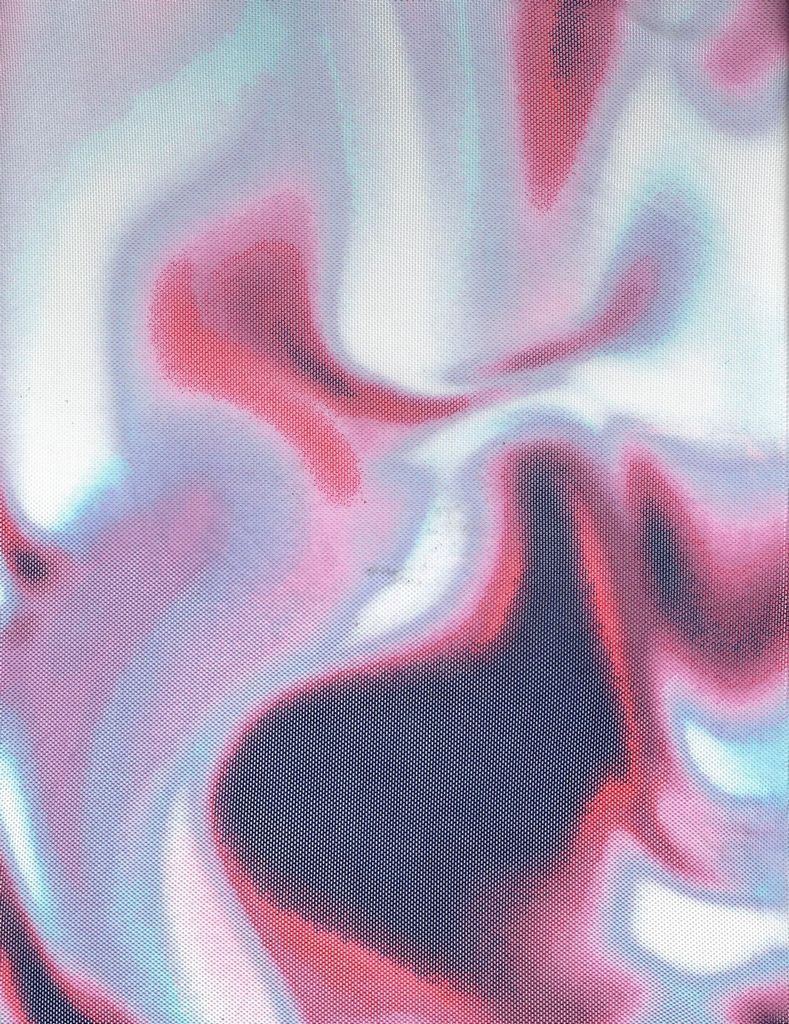 MESH-Q20404D / VIOLET/PINK HOT / 90%POLY 10%SPAN TIE DYE DIGITAL MESH PRINT