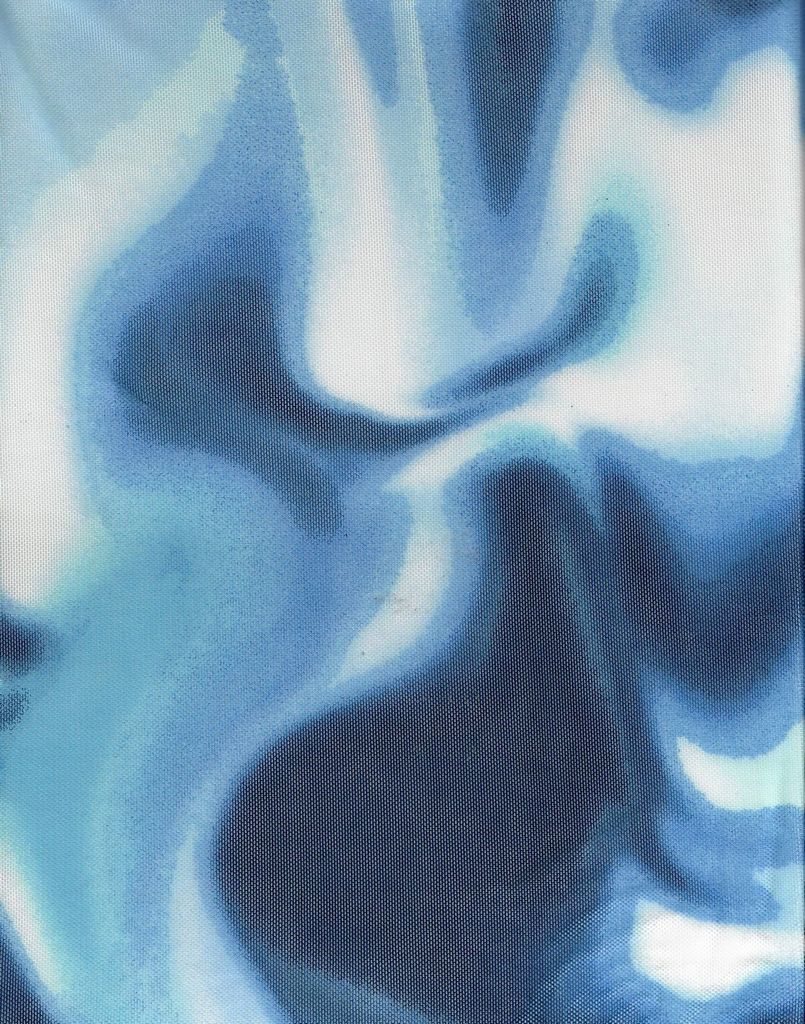 MESH-Q20404D / BLUE / 90%POLY 10%SPAN TIE DYE DIGITAL MESH PRINT