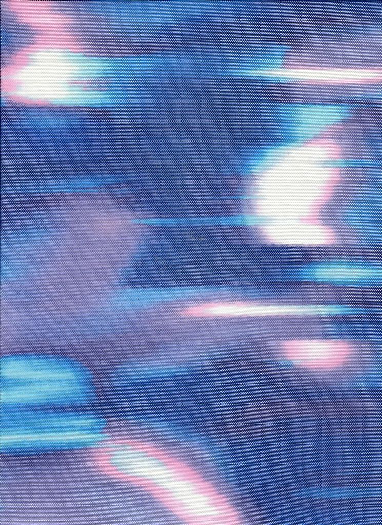 MESH-Q11208D / ROYAL / 90%POLY 10%SPAN TIE DYE DIGITAL MESH PRINT