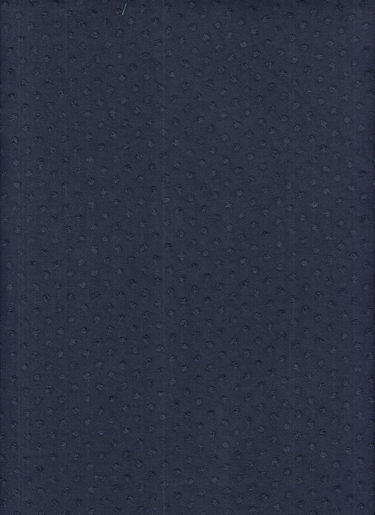 KNT4225 / NAVY / 77%POLY 23%RAY KNIT JACQUARD SWISS DOT