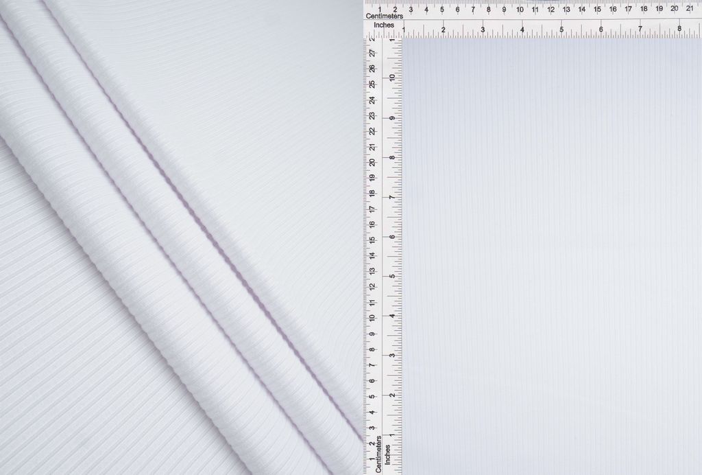 KNT4151 / WHITE-225 / 87%POLY 13%SPAN 4X2 YUMMY RIB SOLID