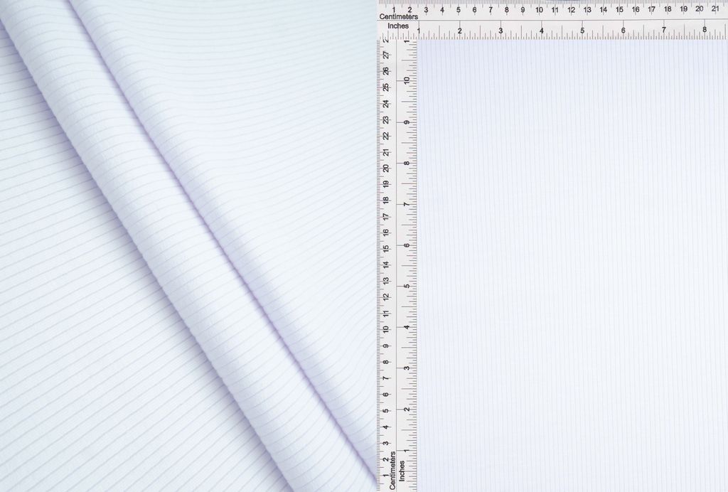 KNT4513 / WHITE / 88.5%RAYON 11.5%SP 4x2 SUPER HEAVY RIB SOLID