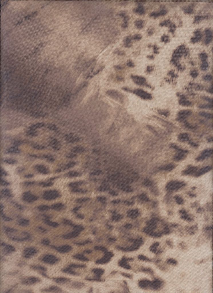 MESH-6106LM / BROWN/MULTI / 94%POLY 6%SP MESH DIGITAL TIE-DYE LEOPARD PRINT