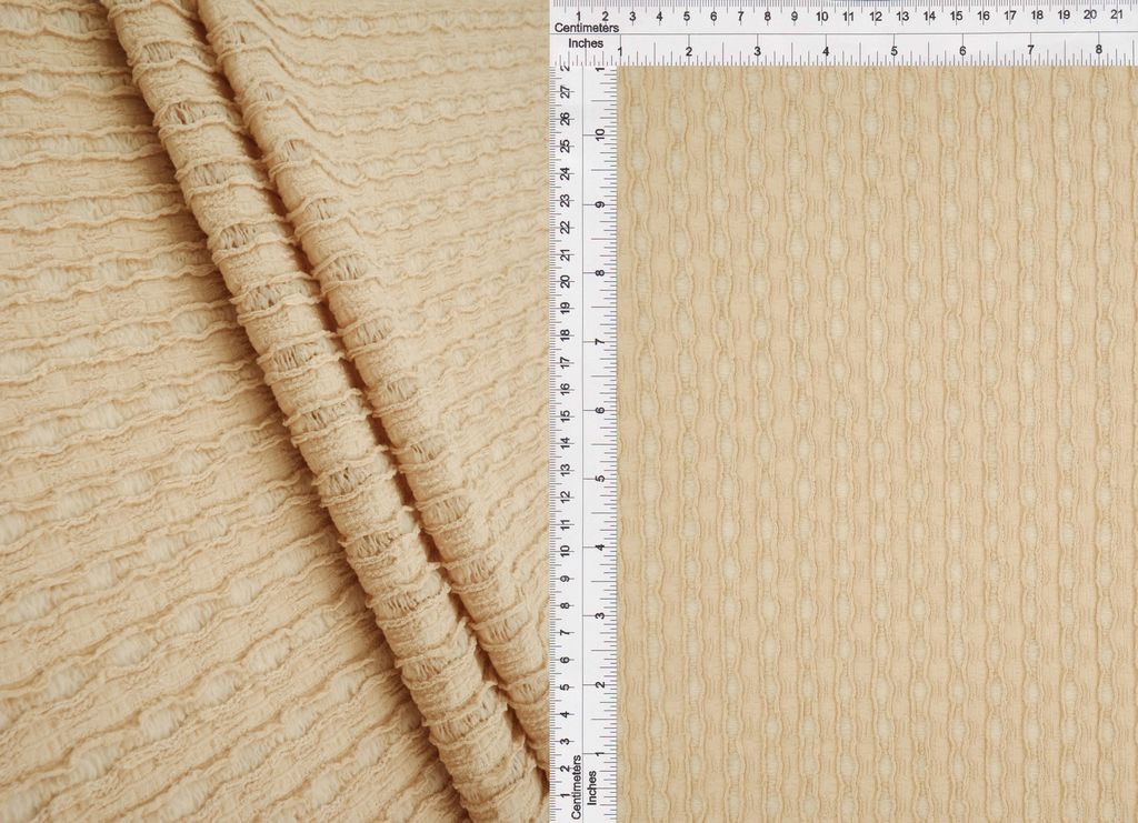 LACE4508 / SAND / 95%POLY 5%SPANDEX LADY JANE STRIPE LACE