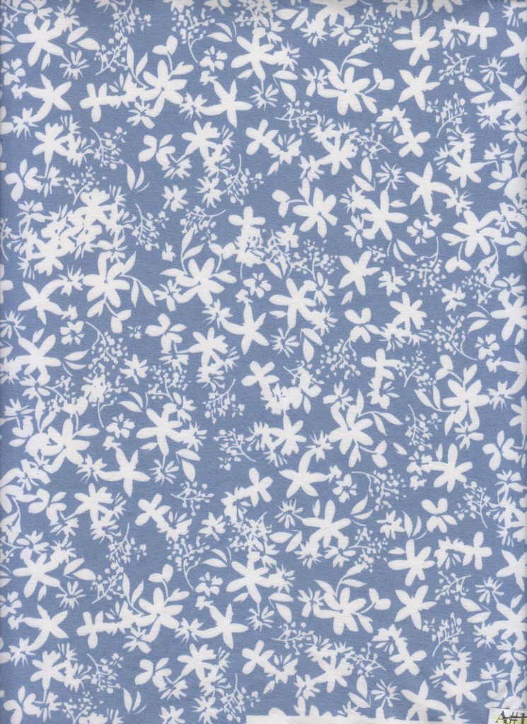 KNT2100-MS11248 / CHAMBRAY / 96%POLY 4%SPAN DTY BRUSHED DITSY PRINT